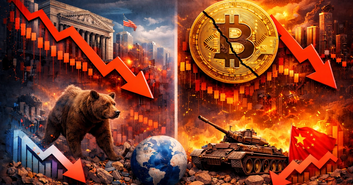 미국주식과 비트코인 동반 하락을 설명하는 유동성 구조 다이어그램